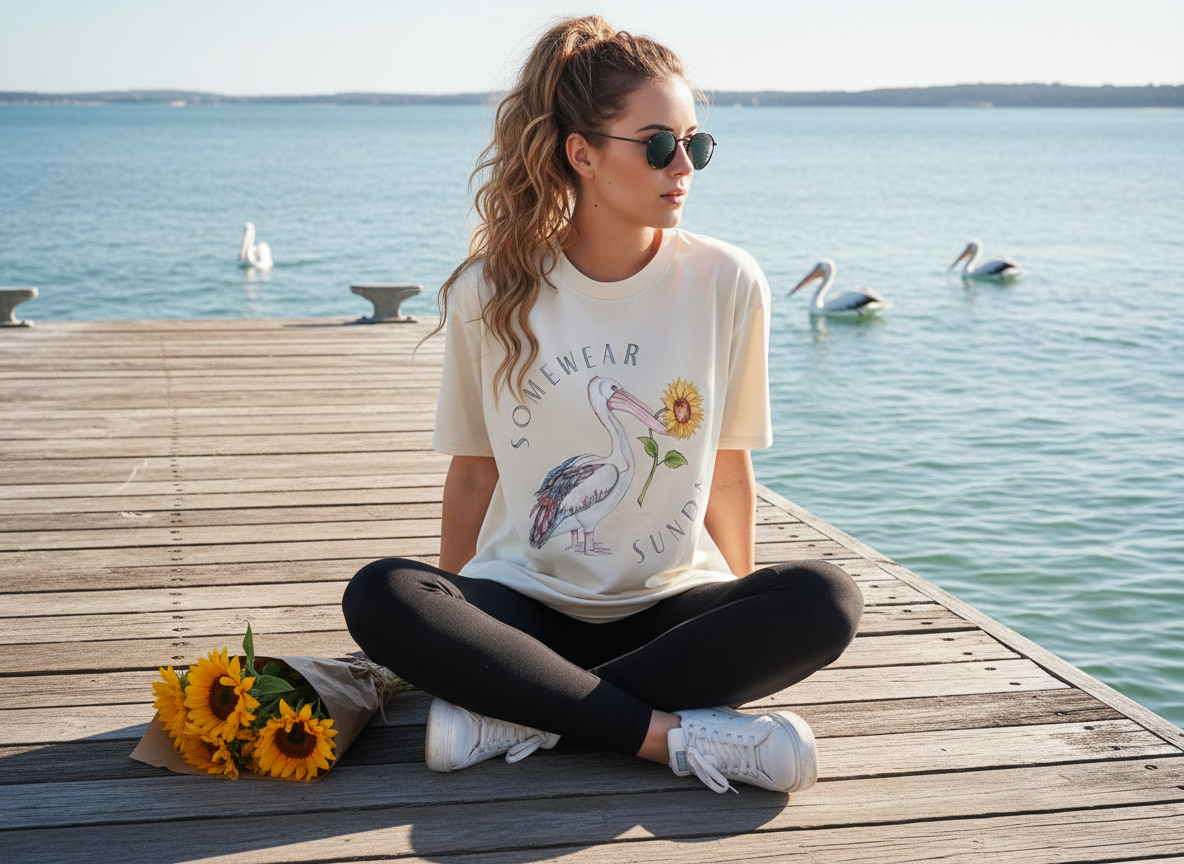 Pelican Sunflower tee